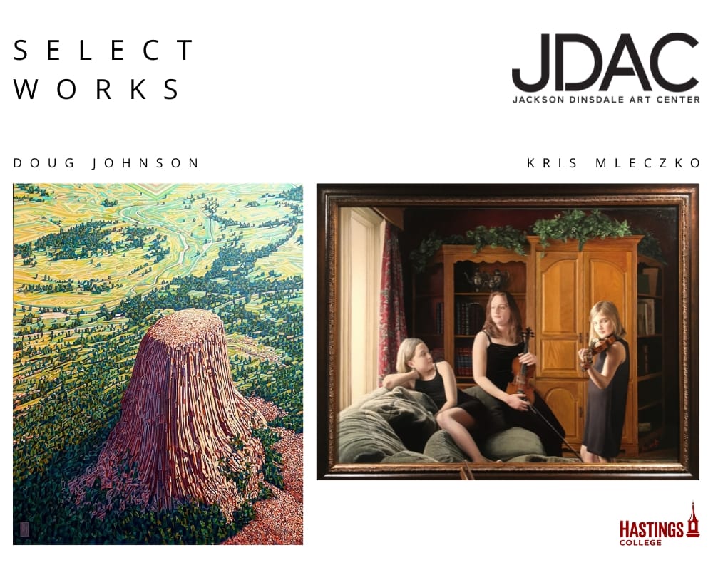 Doug Johnson, Kris Mleczko的作品在JDAC画廊展出 1 Paintings by Kris Mleczko and Doug Johnson.