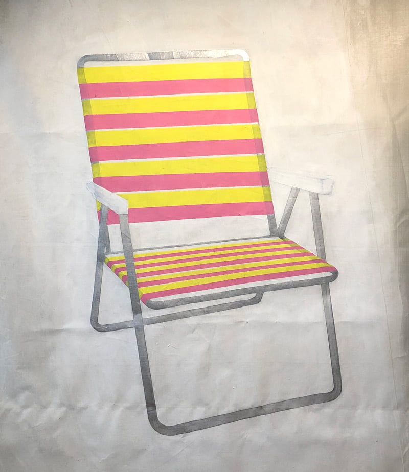 Johnson, Larsen的作品将在JDAC展出至12月18日 1 Larson chair painting w