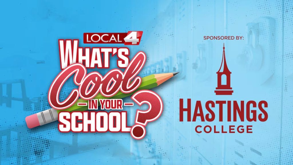 What's Cool in your School graphic with Hastings College logo.